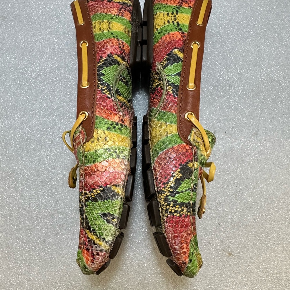Marc Joseph RARE Multicolor Women's Leather Loafers Size 9 - Picture 3 of 9